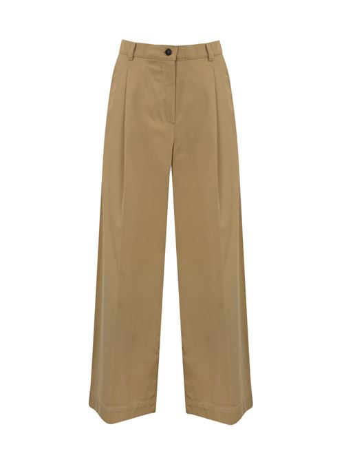 Pantalone ampio Nebbie in gabardina di cotone Sabbia WEEKEND MAX MARA | 2515131121600001